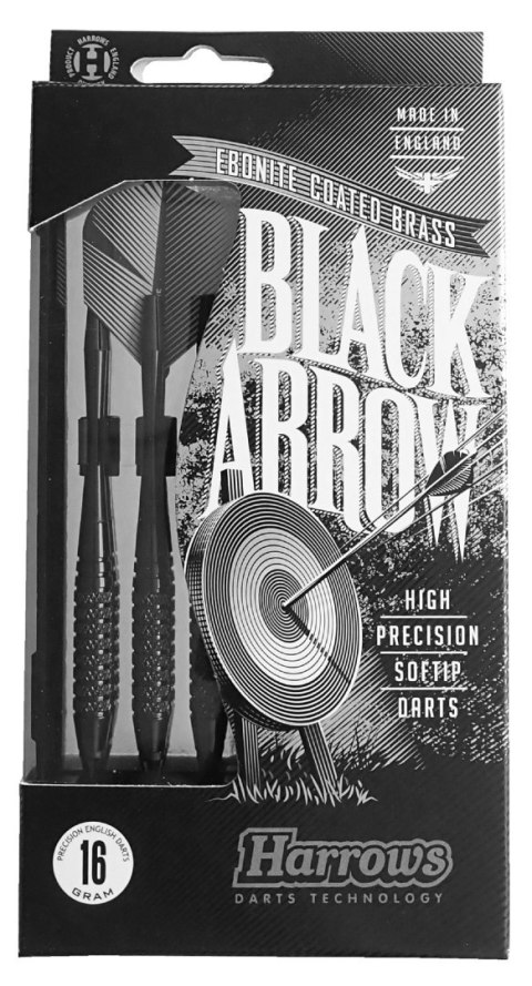 Lotki Rzutki do Darta Elektronicznego Solidne HARROWS SOFT BLACK ARROW 18g