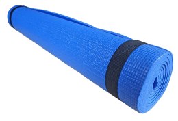 Mata Gimnastyczna do Ćwiczeń Jogi Pilatesu Niebieska KUBISPORT 173x61x0,4cm