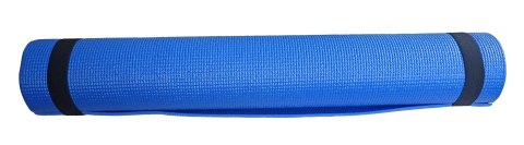 Mata Gimnastyczna do Ćwiczeń Jogi Pilatesu Niebieska KUBISPORT 173x61x0,4cm