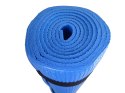 Mata Gimnastyczna do Ćwiczeń Jogi Pilatesu Niebieska KUBISPORT 173x61x0,4cm