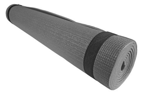 Mata Gimnastyczna do Ćwiczeń Jogi Pilatesu Szara KUBISPORT 173x61x0,4cm