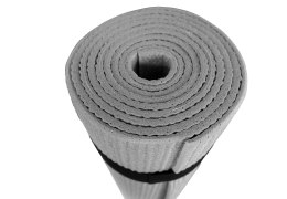 Mata Gimnastyczna do Ćwiczeń Jogi Pilatesu Szara KUBISPORT 173x61x0,4cm