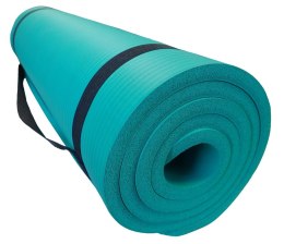 Mata Gimnastyczna do Ćwiczeń Jogi Pilatesu Zielona KUBISPORT 183x61x1,2 cm