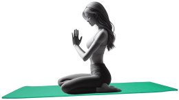 Mata Gimnastyczna do Ćwiczeń Jogi Pilatesu Zielona KUBISPORT 183x61x1,2 cm