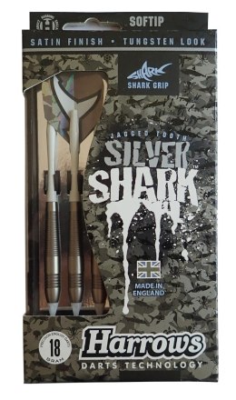 Rzutki Lotki Soft do Darta Elektronicznego HARROWS SOFT SILVER SHARK 18g