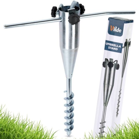 Stojak Podstawa do Parasola Ogrodowego Wkręcany Metalowy 56 cm VILDE