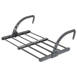 Suszarka na Pranie na Kaloryfer Rozsuwana Balkonowa Szara 60 cm VILDE