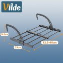 Suszarka na Pranie na Kaloryfer Rozsuwana Balkonowa Szara 60 cm VILDE