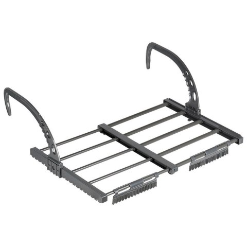 Suszarka na Pranie na Kaloryfer Rozsuwana Balkonowa Szara 60 cm VILDE