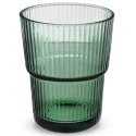 Szklanka do Napojów Wody Soków Drinków Zielona Ryflowana 400 ml