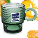 Szklanka z Uchem Kubek do Kawy Herbaty Napojów Zielona Ryflowana 300 ml