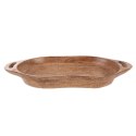 Taca Drewniana do Serwowania z Uchwytami Drewno Mangowca 42,5 cm