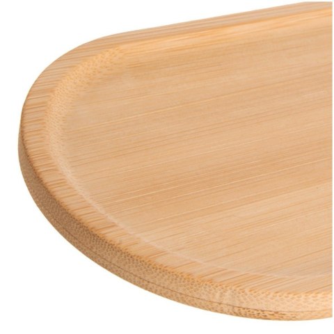 Talerz Drewniany Owalny do Serwowania Przekąsek Bambusowy 19 cm