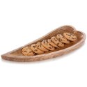 Talerz do Serwowania Drewniany Patera Taca na Przekąski ORION 38x15,5x3,5cm