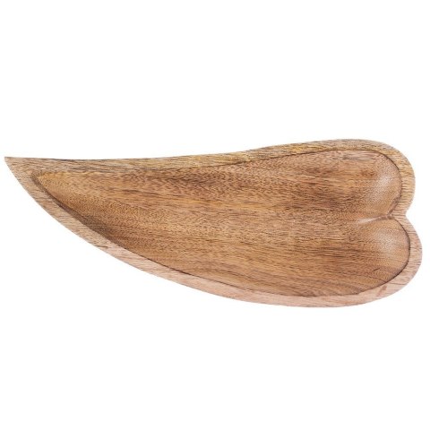 Talerz do Serwowania Drewniany Patera Taca na Przekąski ORION 38x15,5x3,5cm