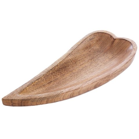 Talerz do Serwowania Drewniany Patera Taca na Przekąski ORION 38x15,5x3,5cm