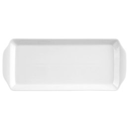 Talerz Porcelanowy Półmisek do Serwowania Przekąsek Biały Mona 36 x 15,5 cm