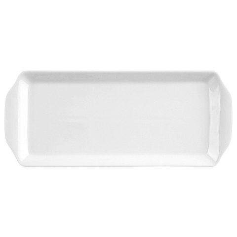 Talerz Porcelanowy Półmisek do Serwowania Przekąsek Biały Mona 36 x 15,5 cm