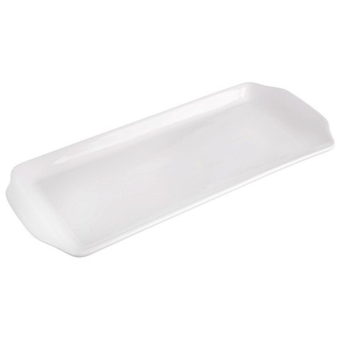 Talerz Porcelanowy Półmisek do Serwowania Przekąsek Biały Mona 36 x 15,5 cm