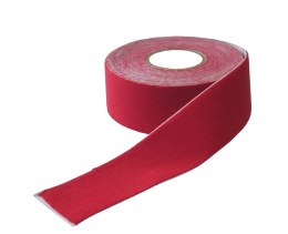Tejpy Tape Taśma Kinezjologiczna Kinesiotaping Czerwona KUBISPORT 2,5 x 5 m