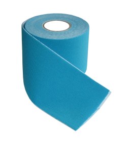 Tejpy Tape Taśma Kinezjologiczna Kinesiotaping Niebieska KUBISPORT 5x5 m