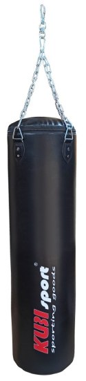 Worek Bokserski Treningowy do Boksowania Boksu Czarny KUBISPORT 180 cm