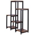 Kwietnik Stojak na Kwiaty 6-Poziomowy Kaskada Metalowy Loft VILDE 80 cm