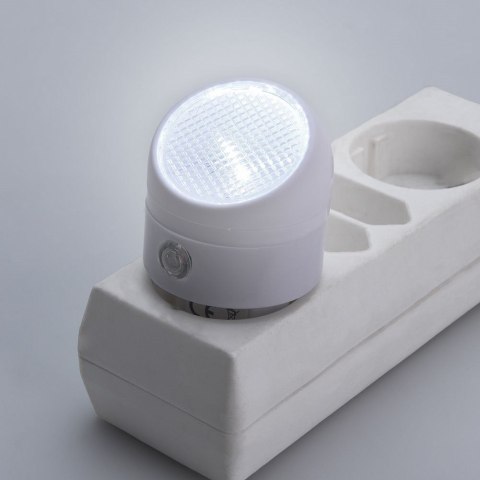 Lampka Nocna led do Kontaktu z Czujnikiem Zmierzchu 8 cm ORION Biała