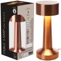 Lampka Stołowa LED Złota 21 cm Akumulator 3 Tryby Ściemnianie USB