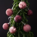 Lampki Bombki Świecące 10 led Fioletowe 4 cm ORION na Baterie