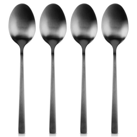 Łyżeczki do Herbaty Stal Nierdzewna Czarne 4 Szt. 15 cm EXCELLENT HOUSEWARE