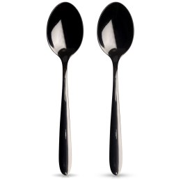 Łyżeczki do Herbaty Stal Nierdzewna Czarne BLACK 2 Szt. 14,5 cm ORION